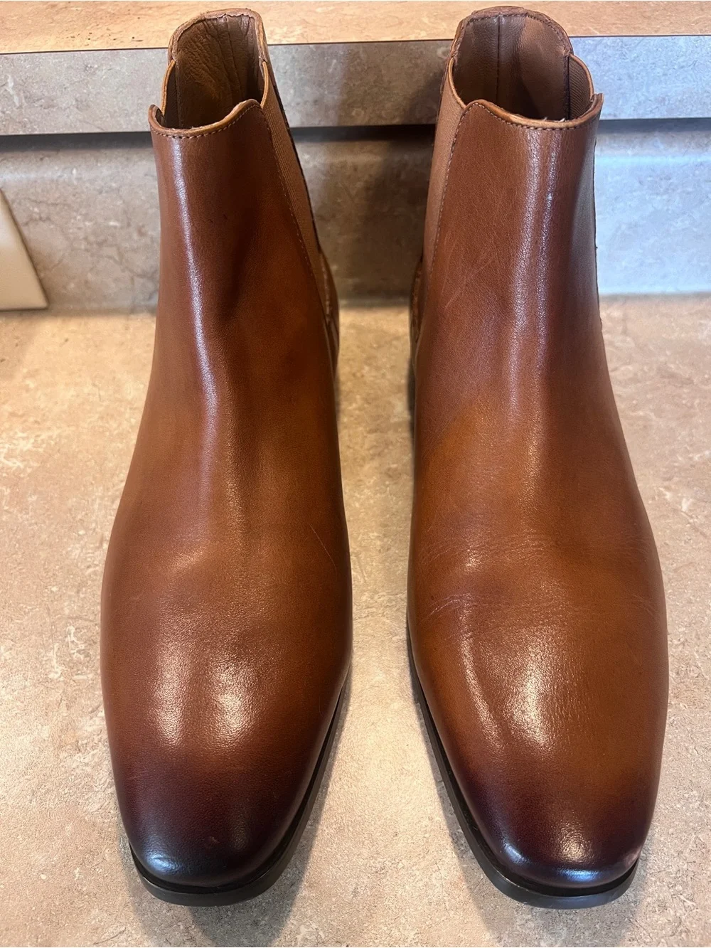 Men's Express Chelsea Ankle Boots in Brown Leather